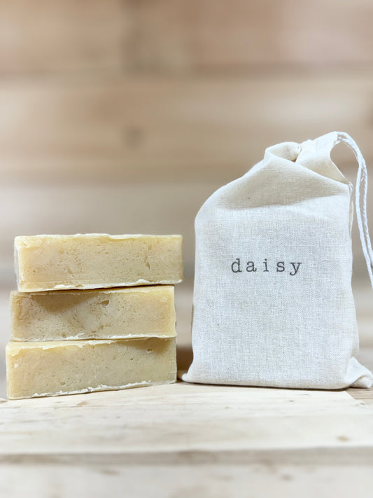 daisy goat milk soap